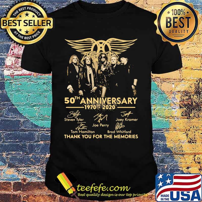 50th Anniversary 1970 2020 Thank You For The Memories Signature Shirt 50th Anniversary 1970 2020 Thank You For The Memories Signature Shirt