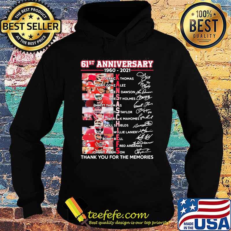 61st Anniversary 1960 2021 Kansas Chiefs Signature Shirt Hoodie 61st Anniversary 1960 2021 Kansas Chiefs Signature Shirt Hoodie