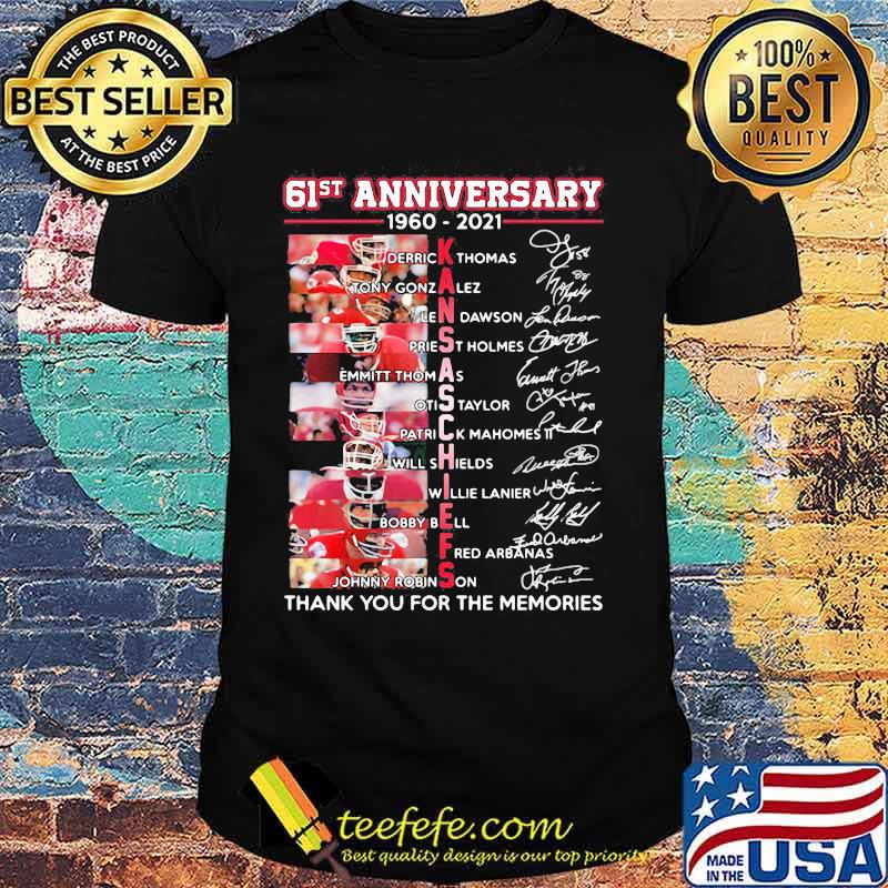 61st Anniversary 1960 2021 Kansas Chiefs Signature Shirt 61st Anniversary 1960 2021 Kansas Chiefs Signature Shirt