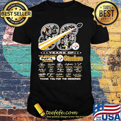 80 Years Of The Greatest Nfl Teams Steelers Thank You For The Memories Signature Shirt