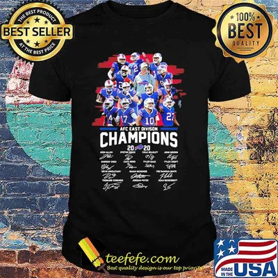 Afc East Division Champion 2020 Buffalo Bills Signature Shirt