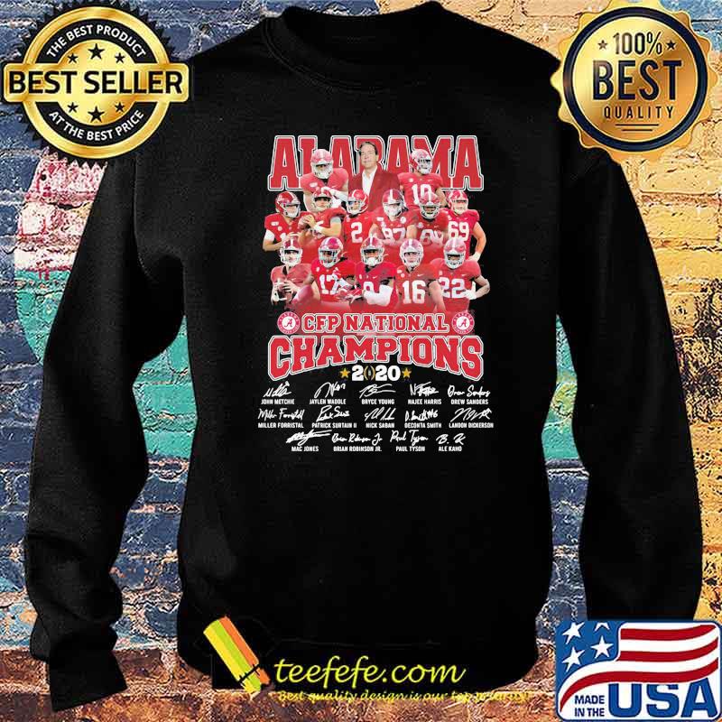 Alabama Cfp National Champions 2020 Signature Shirt Sweater Alabama Cfp National Champions 2020 Signature Shirt Sweater