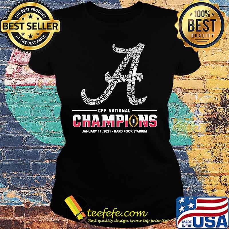 Alabama Cfp National Champions Day Victory Hard Rock Stadium Shirt Ladies tee Alabama Cfp National Champions Day Victory Hard Rock Stadium Shirt Ladies tee