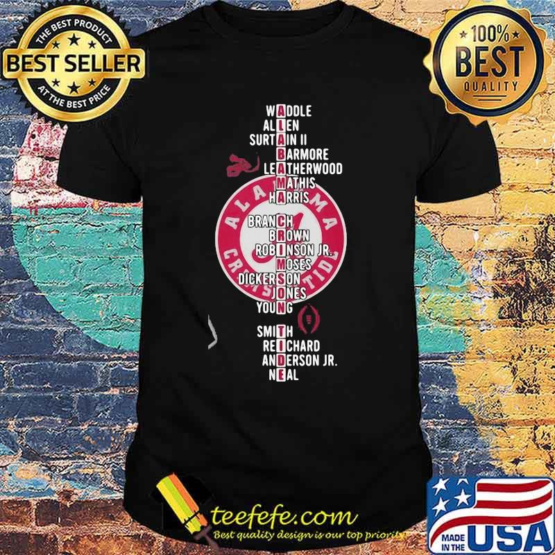 Alabama Crimson Tide Player Team Name Shirt