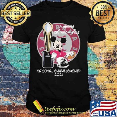 Alabama Crimson Tide Winner National Championship Mickey Disney 2021 Shirt