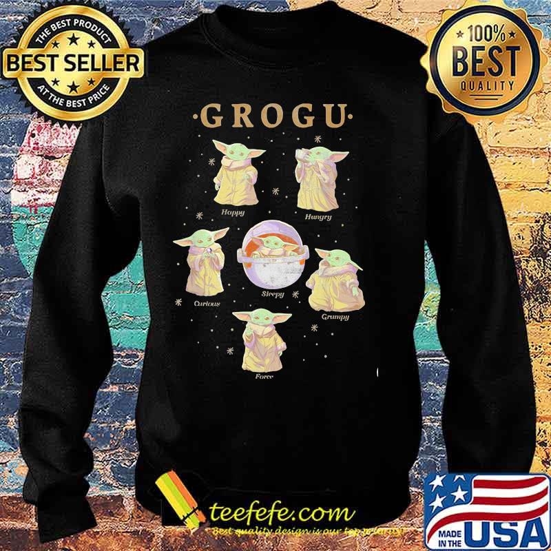 Baby Yoda Star Wars Grogy Hungry Happy Sleepy Grumpy Shirt Sweater Baby Yoda Star Wars Grogy Hungry Happy Sleepy Grumpy Shirt Sweater