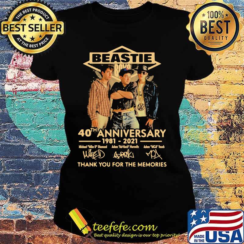 Beastie Boys 40th Anniversary 1981 2021 Thank You For The Memories Signature Shirt Ladies tee Beastie Boys 40th Anniversary 1981 2021 Thank You For The Memories Signature Shirt Ladies tee