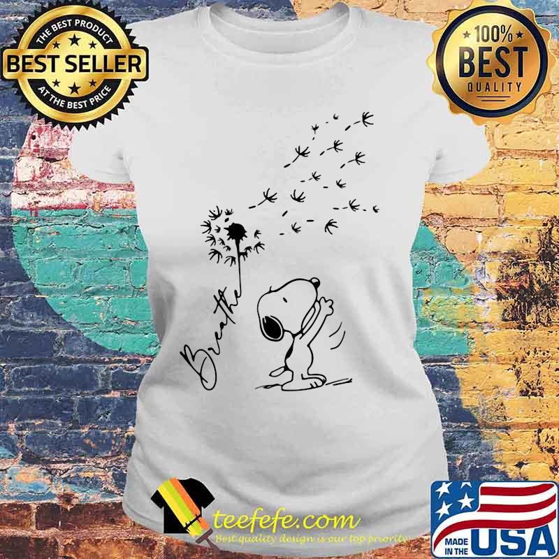 Breathe Snoopy Dandelion Shirt Laides tee Breathe Snoopy Dandelion Shirt Laides tee
