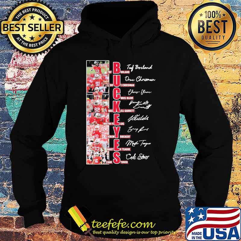 Buckeyes Name Player Team With Signature Shirt Hoodie Buckeyes Name Player Team With Signature Shirt Hoodie