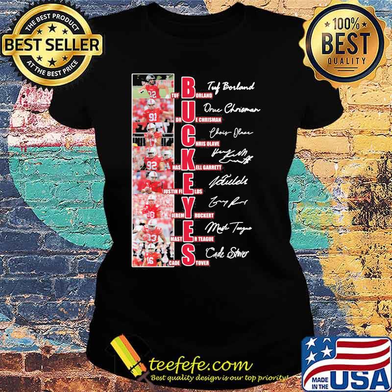 Buckeyes Name Player Team With Signature Shirt Ladies tee Buckeyes Name Player Team With Signature Shirt Ladies tee