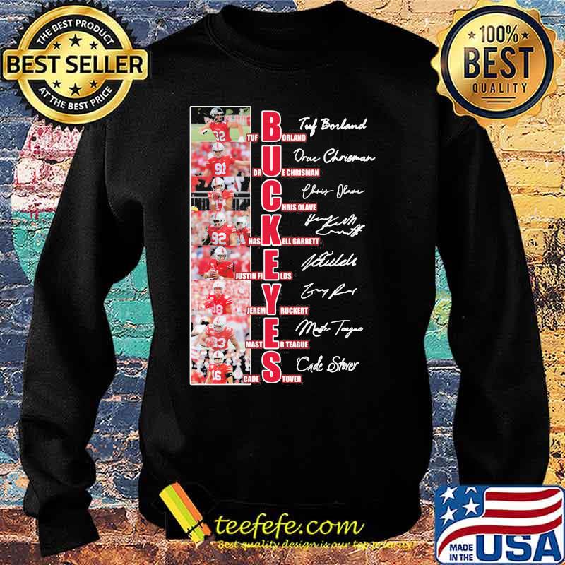 Buckeyes Name Player Team With Signature Shirt Sweater Buckeyes Name Player Team With Signature Shirt Sweater