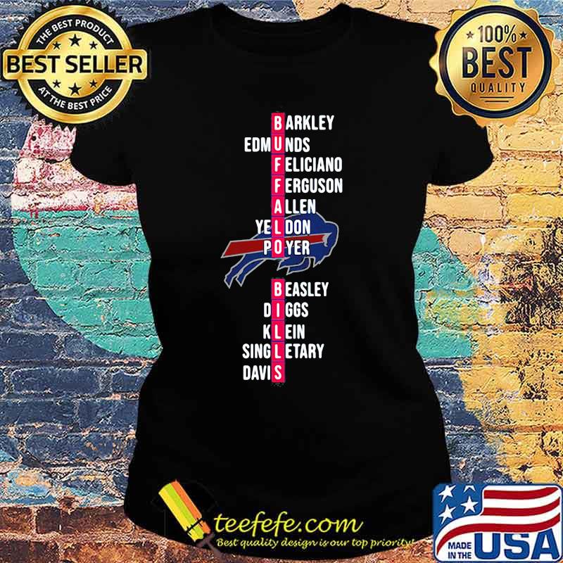 Buffalo Bills Team Football Player Name Shirt Ladies tee Buffalo Bills Team Football Player Name Shirt Ladies tee
