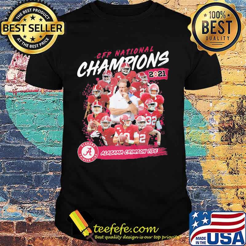 Cfp National Champions 2021 Alabama Team Football Shirt