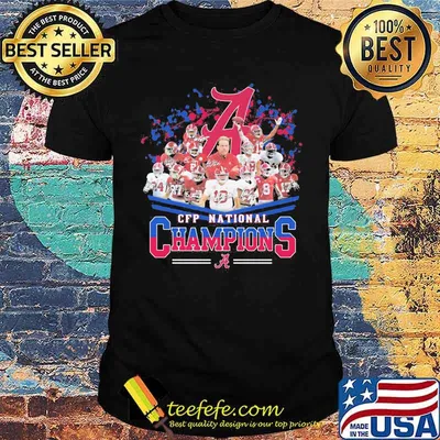 Cfp National Champions Alabama Crimson Tide Football Shirt