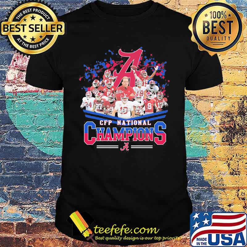 Cfp National Champions Alabama Crimson Tide Football Shirt