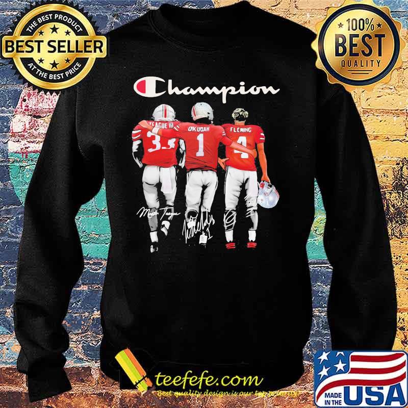 Champion Buckeyes Team Football Signature Shirt Sweater Champion Buckeyes Team Football Signature Shirt Sweater