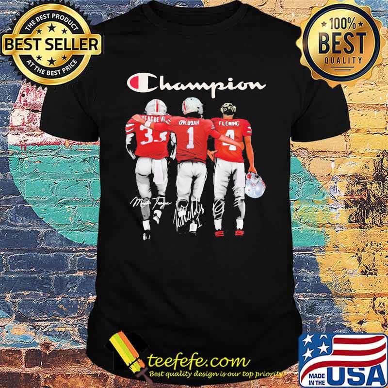 Champion Buckeyes Team Football Signature Shirt