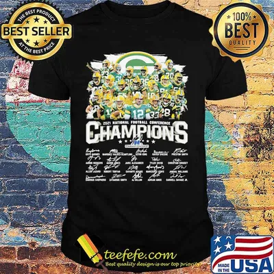 Champions National Football Conference Green Bay Packers Signature Shirt