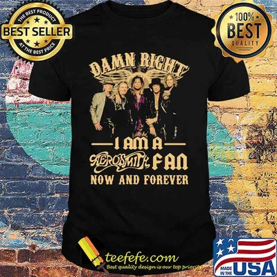 Damn Right I Am A Aerosmith Fan Now And Forever Shirt