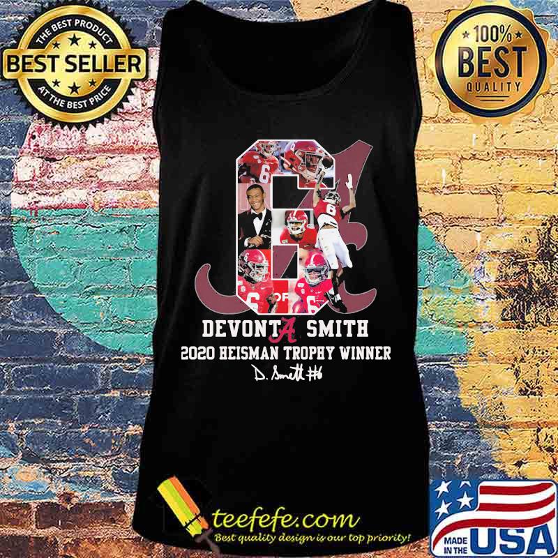 Devonta Smith 2020 Heiman Trophy Winner Signature Shirt Tank top Devonta Smith 2020 Heiman Trophy Winner Signature Shirt Tank top