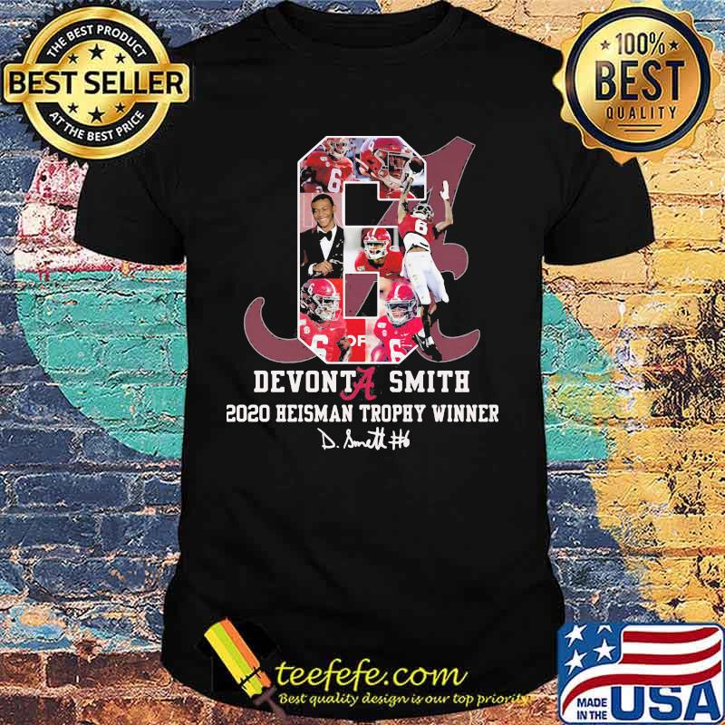 Devonta Smith 2020 Heiman Trophy Winner Signature Shirt Devonta Smith 2020 Heiman Trophy Winner Signature Shirt