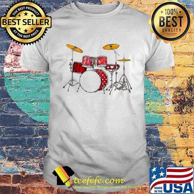 Drum Band Music Valentine’s Day Shirt