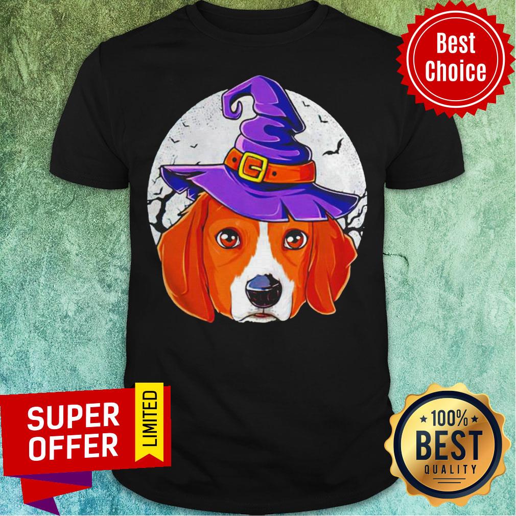 Funny Beagle Witch Halloween Shirt