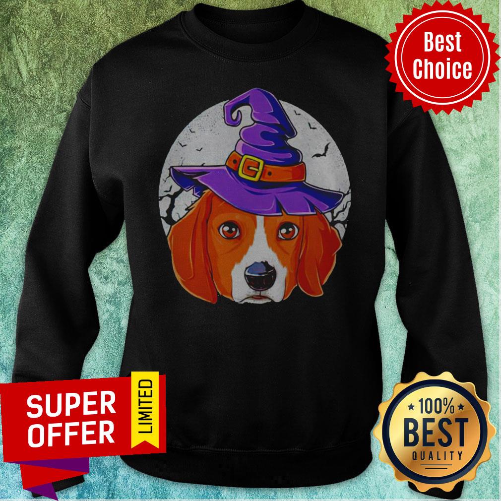 Funny Beagle Witch Halloween Shirt