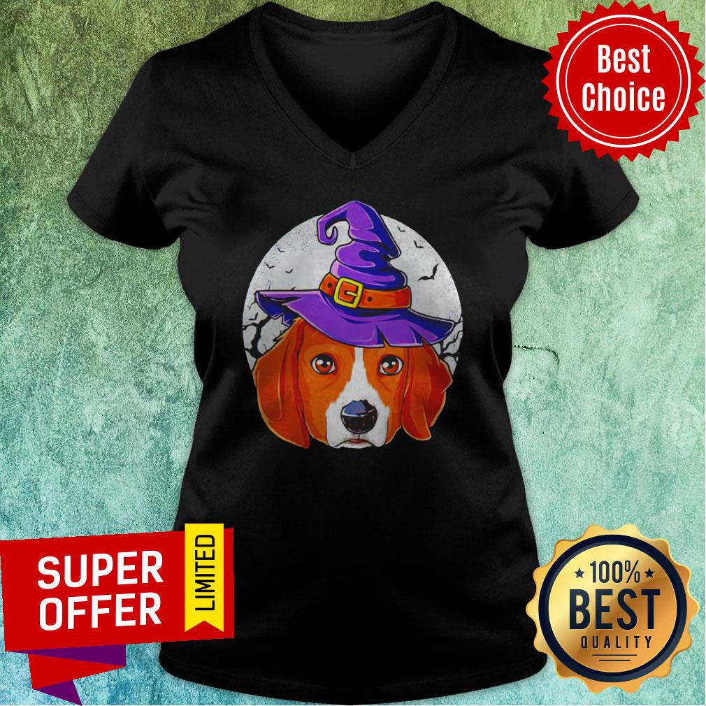 Funny Beagle Witch Halloween Shirt