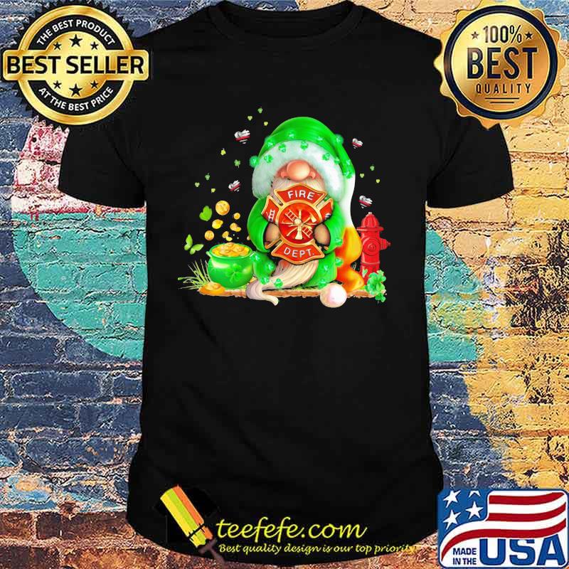 Gnome Patrick Day Firefighter Xmas Shirt