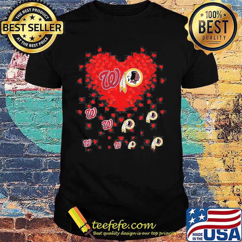 Heart Red Washington And Redskins Team Football Shirt Heart Red Washington And Redskins Team Football Shirt