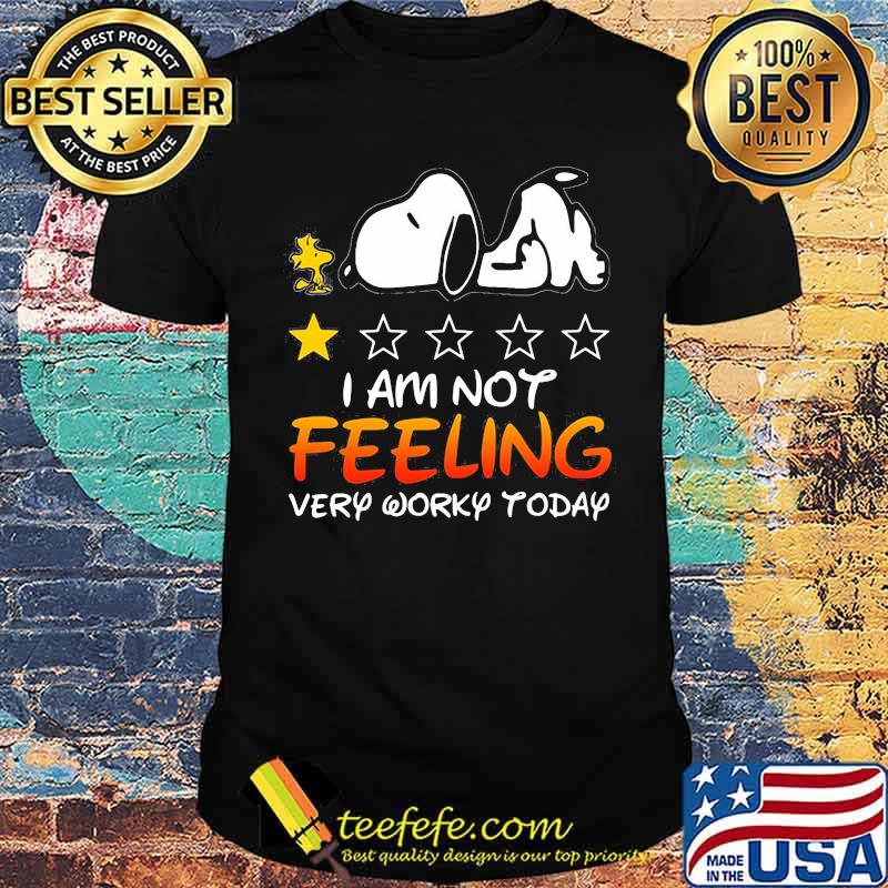 I Am Not Feeling Very Worry Today Snoopy Stars Shirt