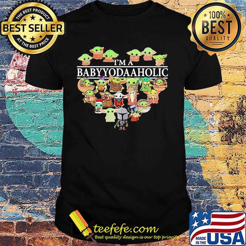 I’m A Baby Yoda Aholic Star Wars Heart Shirt
