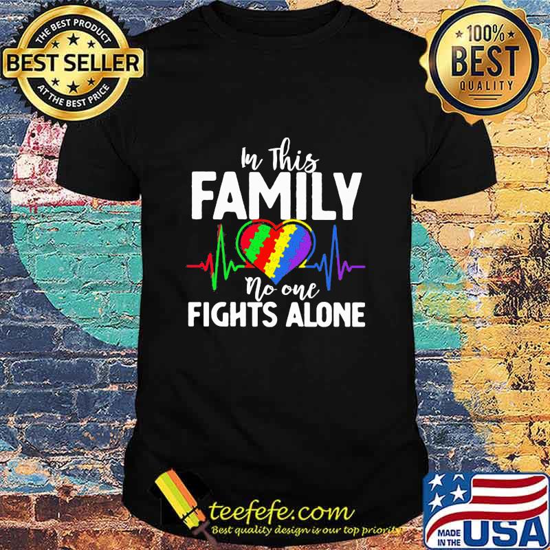 In This Family No One Fights Alone Heart Beat Lgbt Shirt In This Family No One Fights Alone Heart Beat Lgbt Shirt