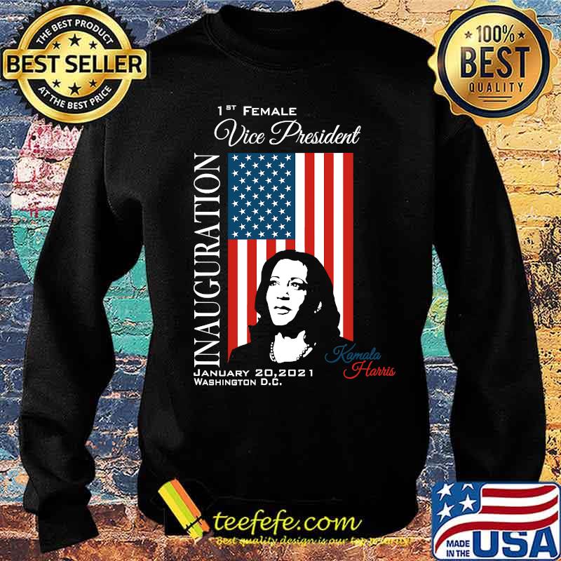 Inauguration 2021 Souvenir First Female Vp Harris Biden American Flag Shirt Sweater Inauguration 2021 Souvenir First Female Vp Harris Biden American Flag Shirt Sweater