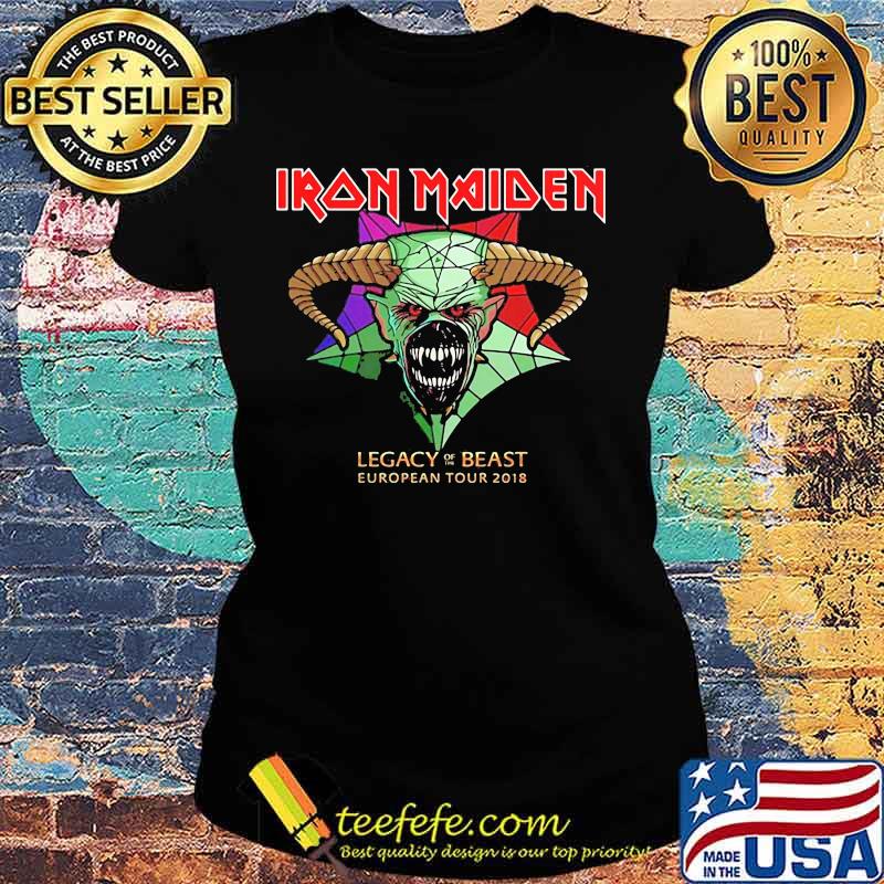 Iron Maiden 'Legacy Of The Beast Tour' Womens Fitted Shirt Ladies tee Iron Maiden 'Legacy Of The Beast Tour' Womens Fitted Shirt Ladies tee