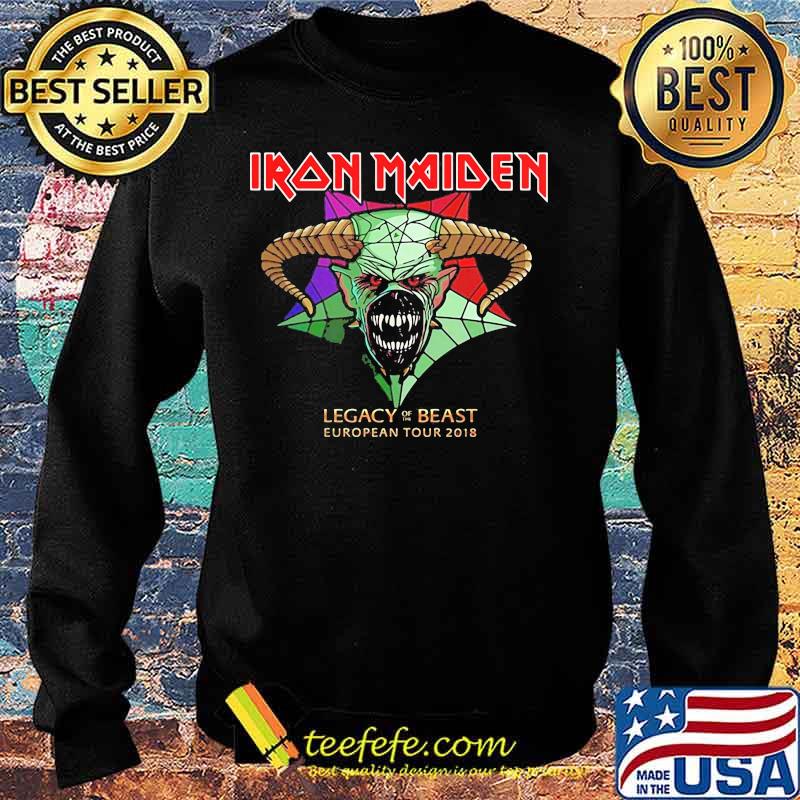 Iron Maiden 'Legacy Of The Beast Tour' Womens Fitted Shirt Sweater Iron Maiden 'Legacy Of The Beast Tour' Womens Fitted Shirt Sweater