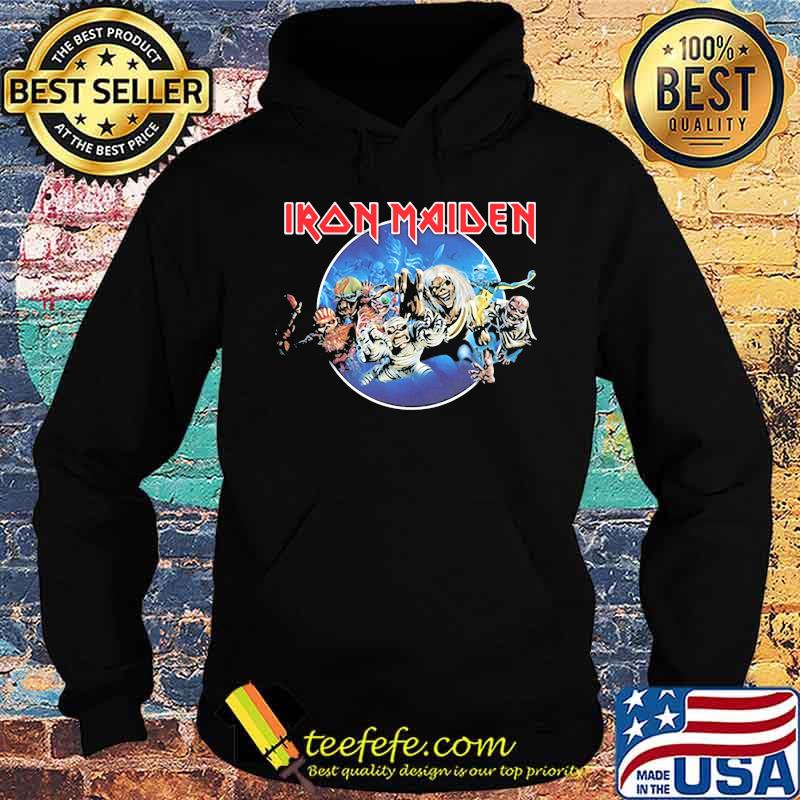 Iron Maiden 'Wasted Years Circle' Shirt Hoodie Iron Maiden 'Wasted Years Circle' Shirt Hoodie