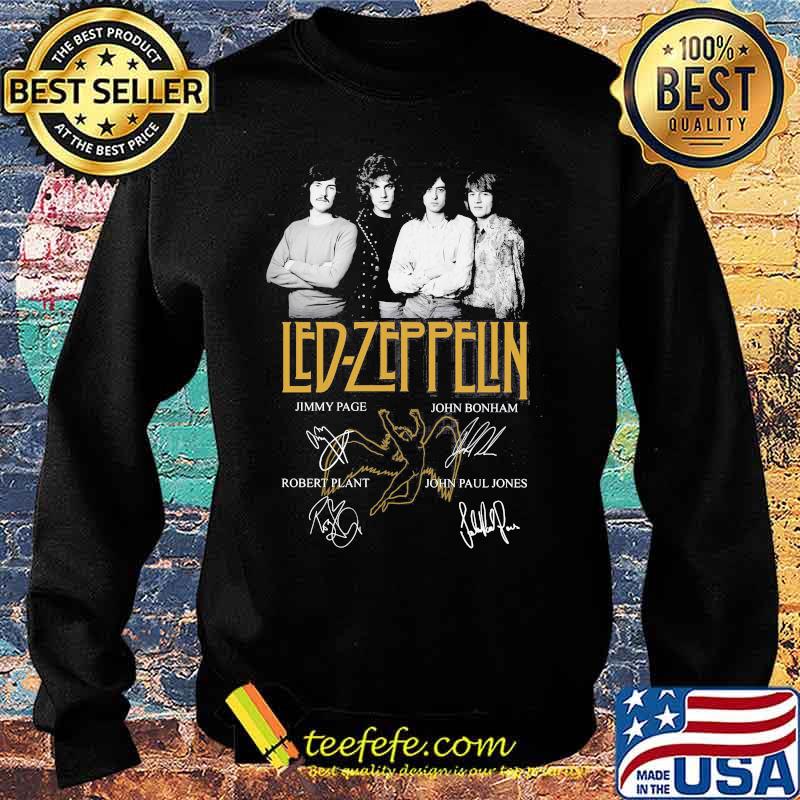 Led Zeppflin Band Music Player Team Signature Shirt Sweater Led Zeppflin Band Music Player Team Signature Shirt Sweater