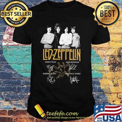 Led Zeppflin Band Music Player Team Signature Shirt