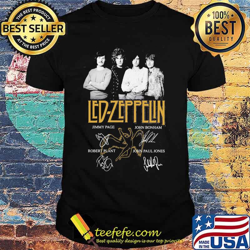 Led Zeppflin Band Music Player Team Signature Shirt Led Zeppflin Band Music Player Team Signature Shirt