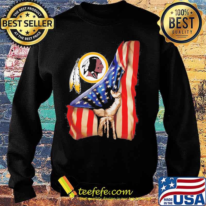Logo Team Football Redskins American Flag Shirt Sweater Logo Team Football Redskins American Flag Shirt Sweater