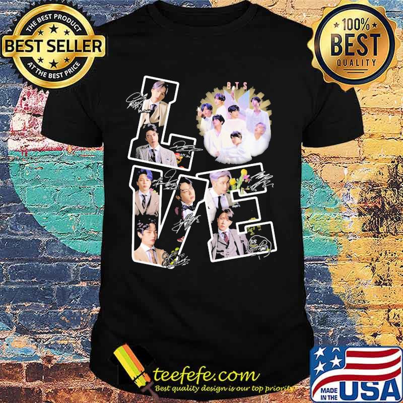 Love Bts Band Music Signature Shirt