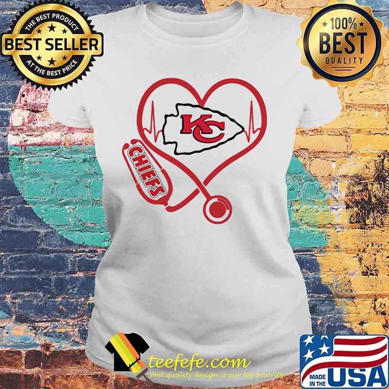 Love Chiefs Heart Beat Medical Shirt Laides tee Love Chiefs Heart Beat Medical Shirt Laides tee