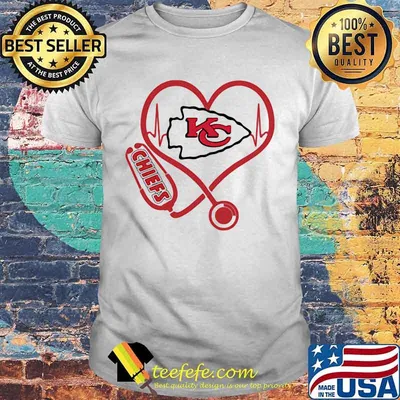 Love Chiefs Heart Beat Medical Shirt