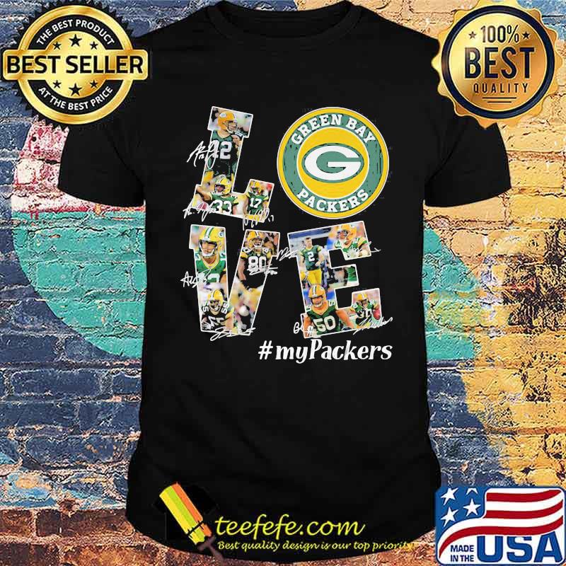 Love Green Bay Packers Signature Shirt