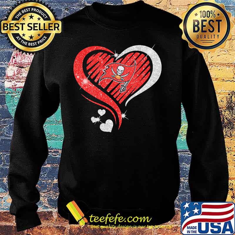 Love Heart Diamond Tampa Bay Buccaneers Football Shirt Sweater Love Heart Diamond Tampa Bay Buccaneers Football Shirt Sweater
