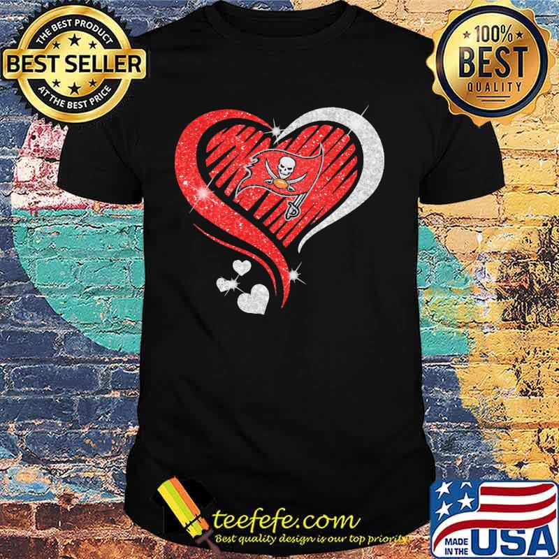 Love Heart Diamond Tampa Bay Buccaneers Football Shirt Love Heart Diamond Tampa Bay Buccaneers Football Shirt