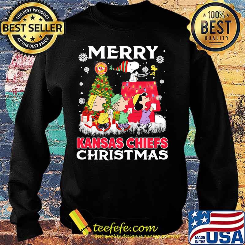 Merry Kansas Chiefs Christmas Snoopy Shirt Sweater Merry Kansas Chiefs Christmas Snoopy Shirt Sweater
