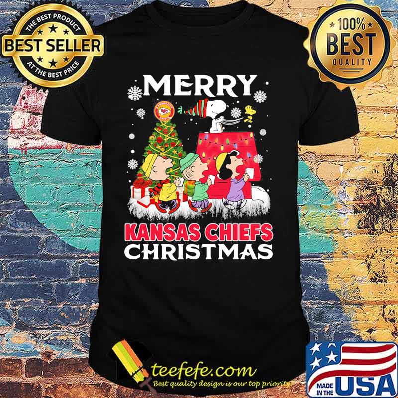 Merry Kansas Chiefs Christmas Snoopy Shirt Merry Kansas Chiefs Christmas Snoopy Shirt
